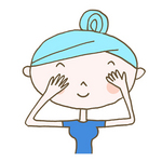 目を軽く押さえる　Dab your eyes.jpg
